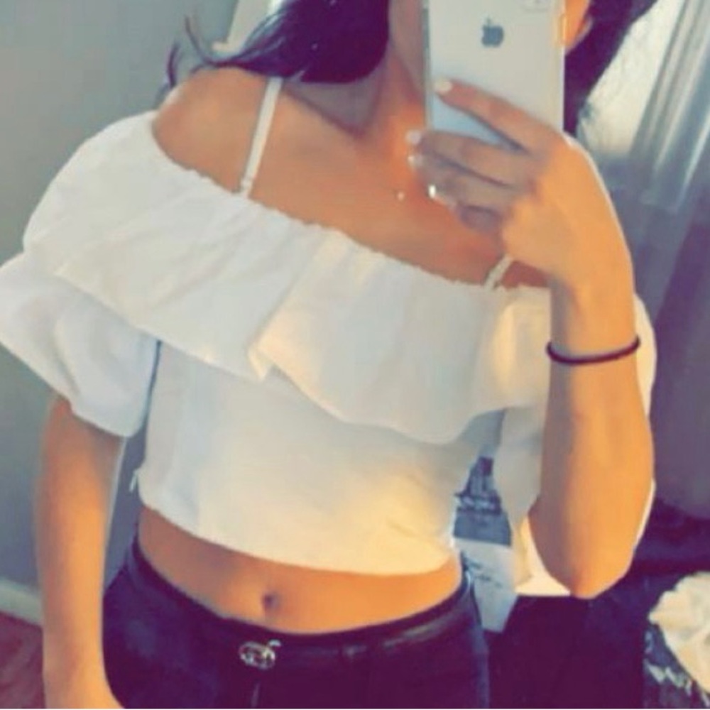 Zara white top